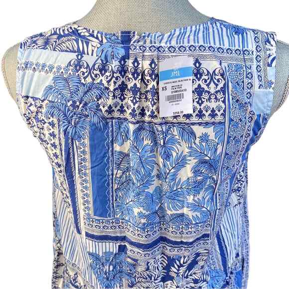 J. McLaughlin Christa Maxi Dress in Palm Park woman’s size XS NWT - Picture 8 of 11